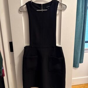 Frank & Oak Utility Pinafore in black